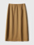 ZXEGI高档品质裙子秋冬女新款品味出众直筒羊毛醋酸后开叉半身裙 玫红色(加长版) S