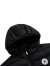 Converse 匡威童装男女童羽绒服冬季新款儿童短款连帽保暖外套 正黑色 160/76