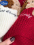 迪士尼（Disney）男童毛衣冬季新年红色打底毛线针织衫卡通洋气圣诞套头儿童装上衣 圣诞红 90 cm