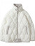 巾玖女2023年新款加厚袄冬季夹外套感超好看菱格衣 白色 S115斤以内
