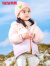 鸭鸭（YAYA）儿童羽绒服男女童短款2023年冬季新款时尚可爱连帽保暖宝宝外套WM 粉色调 90/52(90)