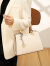 维尼奥包包女2024高级感大气中年女士手提包送妈妈包包通勤斜挎生日礼物 白色礼盒套装
