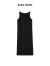 BASIC HOUSE/百家好无袖v领背心裙2024夏季新款宽松显瘦女连衣裙（下架） 黑色 M