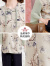 俞兆林中老年女装妈妈装短袖套装夏装薄款两件套老人衣服 Y244A2807