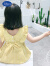 迪士尼2024夏季童裙中小童裙洋气童裙批发童装休闲女童连衣裙 黄色 80cm