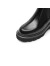 思加图冬季新款英伦风切尔西靴烟筒靴短靴粗跟女靴子S5978DD3 幽光黑（绒里） 40