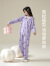 新一步（XINYIBU）睡衣女士春秋莱卡棉娃娃领开衫波点舒适透气可外穿家居服套装 S3979-米白 XL