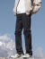 FOG SKY 美式牛仔裤男夏季复古水洗做旧破洞宽松直筒休闲长裤子 HLZS-J705黑色 2XL（建议135-150斤）