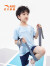 安踏儿童T恤男童装2023年夏季新款速干透气凉感运动T短袖t水冷科技2.0 玉珠蓝-2 130cm