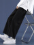 SEMIRHAL灰色卫裤男士夏季垂感宽松直筒裤春秋款百搭休闲运动九分男生 灰色 XL