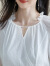 米思阳2024春季新款新中式高级感提花衬衫拼接通透弹力上衣女0892 白色 M