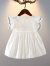 迪士尼（Disney）2024女童婴儿幼儿连衣裙夏季荷叶袖蝴蝶结婴儿裙子女宝宝公主裙潮 红色 66cm(66cm)