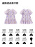 迪士尼（DISNEY）童装儿童女童短袖连衣裙泡泡袖不易皱田园裙子24夏DB421RE15紫150