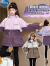 迪士尼童装女童棉服冲锋衣外套2023新款洋气冬季夹棉中大儿童加绒加厚 紫色 120