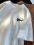 NASA MARVEL短袖T恤男2024夏季新款重磅纯棉宽松短袖T恤ins潮流上衣 深灰色 M