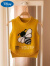 迪士尼（Disney）儿童羊毛衫女童马甲毛衣中小童圆领套头春秋款针织衫女宝宝婴儿薄 麻花款牛油果绿 80 (适合70-80身高)