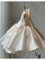 迪士尼（Disney）儿童礼服公主裙女童连衣裙洋气-周岁生日礼服宝宝公主裙钢琴演出 白色 130cm