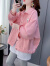 筱娅（XIAOYA）粉色牛仔外套女短款小个子2024年新款春秋宽松设计感洋气夹克上衣 粉色 均码建议85-155斤