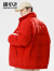 雪中飞羽绒服正反两穿男女同款秋冬款立领时尚保暖休闲外套红色 红色 170/88A