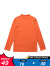 纯一良品（CUNYI）童装女童打底衫儿童长袖T恤女孩春秋装上衣中大童宝宝t恤衫 橘红色 110cm