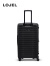 LOJEL升级款行李大容量飞机登机箱Cubo前翻盖便携拉杆箱静音万向轮 珠光黑 -升级款 29.5英寸 Fit-托运箱