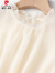 皮尔卡丹法式高级感荷叶领雪纺上衣女2024夏季新款设计感小众长袖衬衫薄 米杏 XL 120-135斤