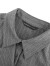 S.DEER圣迪奥女装复古翻方斜襟撞色条纹长袖衬衫S233Z0594 中灰/77 L/170