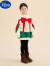 迪士尼（Disney）耶诞节衣服儿童服装女童耶诞主题摄影卫衣幼儿园小女孩舞蹈演出服 耶诞卫衣 (耶诞帽) 170cm