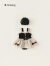 南极人（Nanjiren）外贸进口英国童装babycity女童吊带连体泳衣公主网纱裙度假温泉 黑色 80