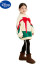 迪士尼（Disney）耶诞节衣服儿童服装女童耶诞主题摄影卫衣幼儿园小女孩舞蹈演出服 耶诞卫衣 (耶诞帽) 170cm