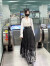 微爱的小松鼠马面裙女套装2024新款新中式国风汉服改良版旗袍连衣长裙 黑色马面裙 L