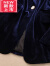 踏司红重磅金丝绒西装套装女士气质大i码修身时尚洋气高端小西服外套女 黑色上衣 L 105-115斤