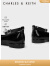CHARLES&KEITH纯色平底腕带芭蕾舞鞋单鞋子女鞋女士CK1-70381032 Black Patent黑色 35