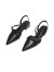 红蜻蜓包头凉鞋2024夏季女鞋粗跟法式仙女风浅口单鞋 WTK24041黑色40