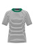 Navigare意大利小帆船短袖针织衫女士2024春季新款内搭短T恤时尚条纹上衣 科技白/绿 XL