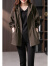拉蒂奢品（RATILUX）品牌奢侈 品风衣女连帽羊毛中长新款韩版宽松显瘦气质外套 军绿色（预售15天左右） M
