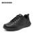 斯凯奇（Skechers）男士绑带商务休闲鞋透气耐磨210835 全黑色BBK 42.5 