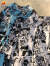 桔子悦日系卡动漫印花短袖衬衫男女夏季小众趣味慵懒风学生情侣款衬衣 蓝色 L105-135斤