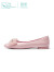 蹀愫（tigrisso）【珊瑚花园】圆头芭蕾舞芭比平底鞋百搭通勤单鞋女TA43125-52 粉紫色 39