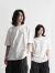 幻象者（HUANXIANGZHE）原创设计日系个性印花潮流纯棉T恤宽松短袖国潮男士上衣 白色 L