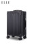 ELLE法国行李箱时尚万向轮多尺寸拉杆箱TSA密码箱女通用旅行箱 黑色 24英寸 需托运
