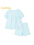 巴拉巴拉女童睡衣套装夏季儿童家居服中大童小童公主印花甜美时尚 蓝色调00488 90cm