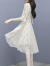 单蜜（Danmi）雪纺连衣裙女装2024年夏季新款韩版修身时尚小个子碎花沙滩裙子夏 图片色 3XL