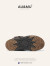 AU&MU澳洲雪地靴女冬季羊皮毛一体中筒男女靴保暖加绒防滑大码户外棉鞋 N310巧克力色 35 U4(34/35)