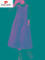 皮尔卡丹品牌全棉灯芯绒背带裙中长款马甲连衣裙女秋冬开衫无袖背心裙子 咖啡色 XL130-145斤