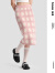 bosie秋冬新款针织半身裙中长款H型满印花朵设计简约气质腰裙 红格子 S