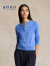 Polo Ralph Lauren 拉夫劳伦 女装 24年夏宽松版针织开襟衫RL25579 400-蓝色 S