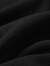 对白法式优雅V领长袖T恤女2024年春装新款高级感缎面拼接气质上衣 静谧黑（XL预售5月3日发货） L