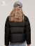 哈吉斯（HAZZYS）女装 秋冬新款女外套轻便保暖休闲羽绒服女ASFSU0ADX20 黑色BK 165/88A 40