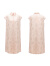 EP雅莹高端系列女装 国风压褶新中式衬衫领直筒连衣裙 商场同款4351A 米色 3/M